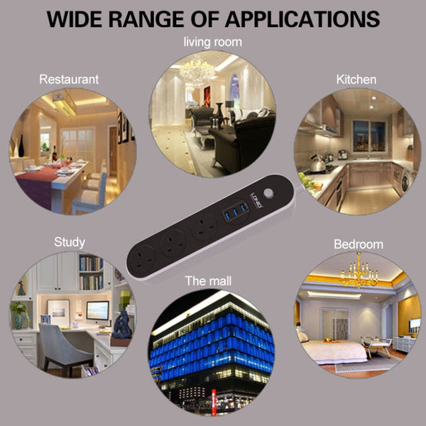 LDNIO SC3301 3 x USB Ports Travel Home Office Socket, Cable Length: 1.6m, US Plug, SAS8610AUS, SAS8610BUS, SAS8610EU, SAS8610UK