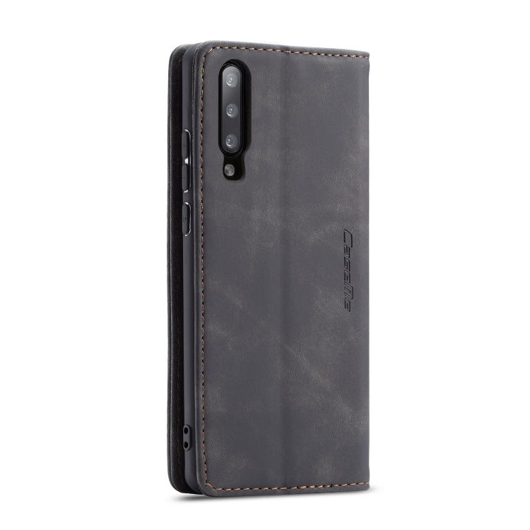 CaseMe-013 Multifunctional Retro Frosted Horizontal Flip Leather Case for Galaxy A70, with Card Slot & Holder & Zipper Wallet & Photo Frame