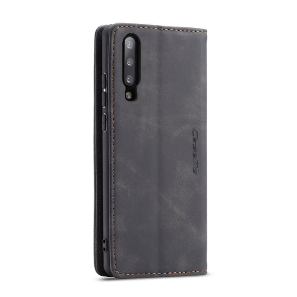 CaseMe-013 Multifunctional Retro Frosted Horizontal Flip Leather Case for Galaxy A70, with Card Slot & Holder & Zipper Wallet & Photo Frame