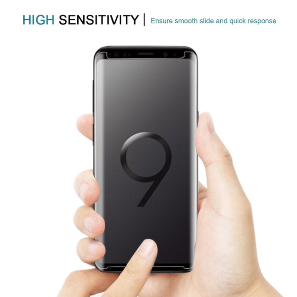 25 PCS For Galaxy S9 Plus Case Friendly Screen Curved Tempered Glass Film