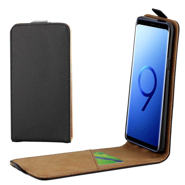 For Galaxy S9+ Vertical Flip Leather Protective Back Cover Case with Card Slot