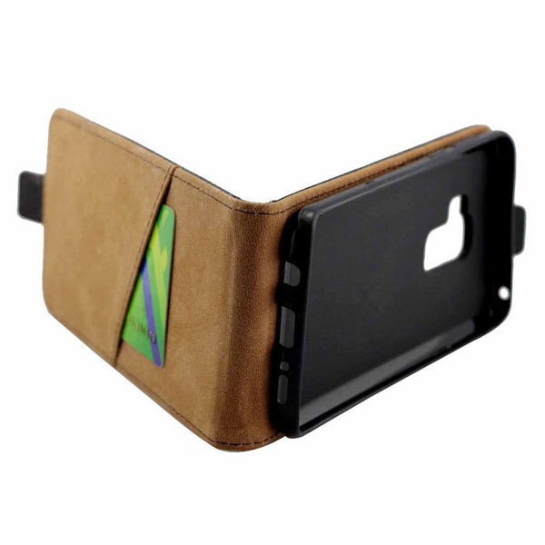 For Galaxy S9+ Vertical Flip Leather Protective Back Cover Case with Card Slot