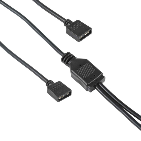 3 Pin 5V 1 to 2 Motherboard AURA RGB PC Cooling Extension Cable for Asus, 1 to 2