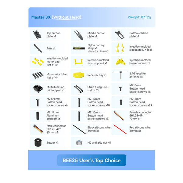 SpeedyBee Master3X Modular Frame (No Head)