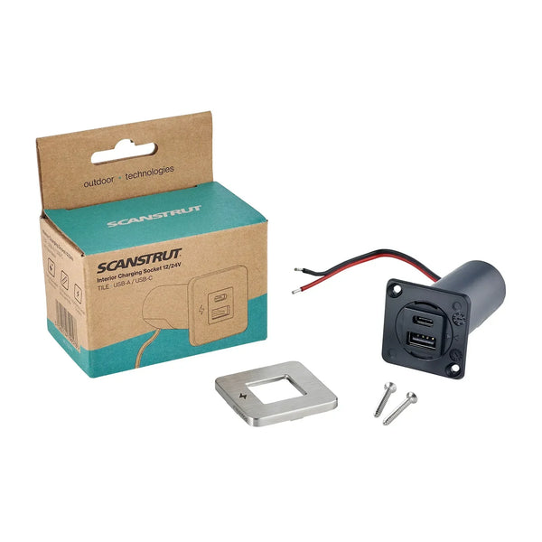 Scanstrut TILE TILE TILE USB | A | C Interior Charging Socket | 4Boats