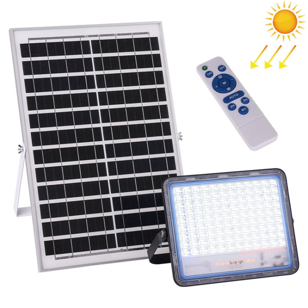 300W SMD 2835 216 LEDs Solar Powered Timing LED Flood Light with Remote Control