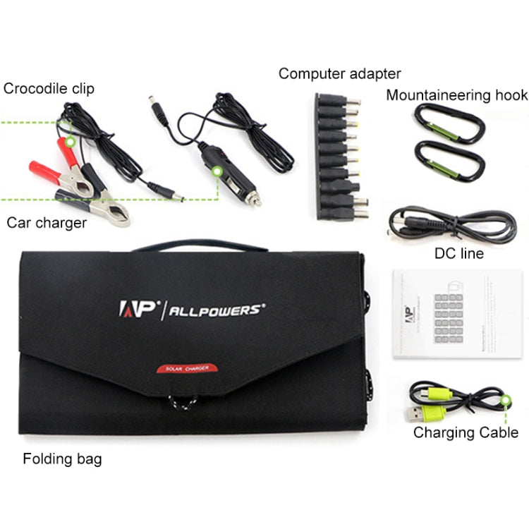 ALLPOWERS Portable Solar Panel Charger 100W 18V Foldable Solar Panel Solar Battery Charger