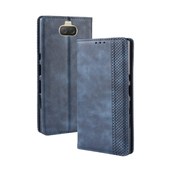Magnetic Buckle Retro Texture Horizontal Flip Leather Case for Sony Xperia 10 Plus, with Holder & Card Slots & Wallet