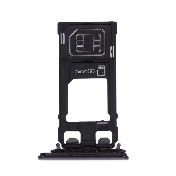SIM Card Tray + Micro SD Card Tray for Sony Xperia XZ (Single SIM Version), For Xperia XZ Single SIM Black, For XZ Single SIM