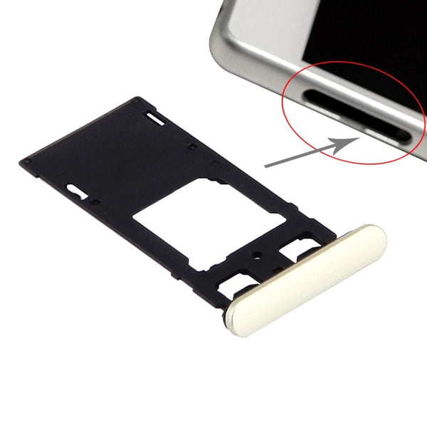SIM Card Tray + Micro SD / SIM Card Tray + Card Slot Port Dust Plug for Sony Xperia X (Dual SIM Version), For Xperia X Dual SIM White, For Xperia X Dual SIM, For Xperia X Dual SIM Rose