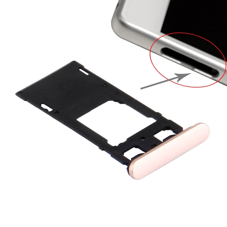 SIM Card Tray + Micro SD / SIM Card Tray + Card Slot Port Dust Plug for Sony Xperia X (Dual SIM Version), For Xperia X Dual SIM White, For Xperia X Dual SIM, For Xperia X Dual SIM Rose