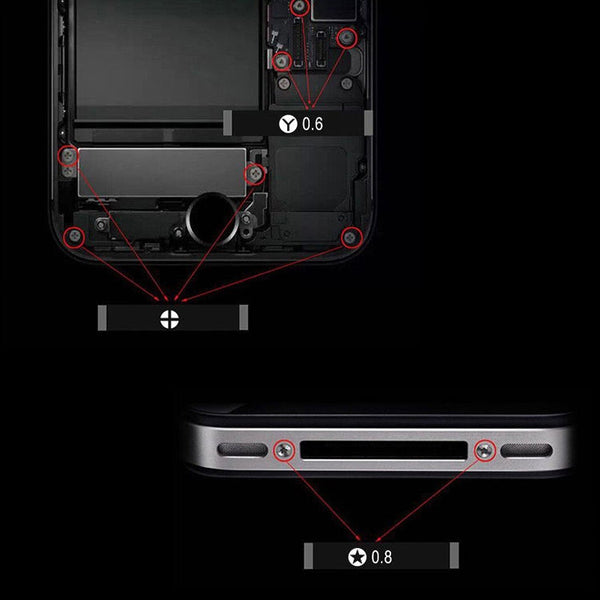 Kaisi K-222 Precision Screwdrivers Professional Repair Opening Tool for Mobile Phone Tablet PC (Five star: 1.2), Five star: 1.2