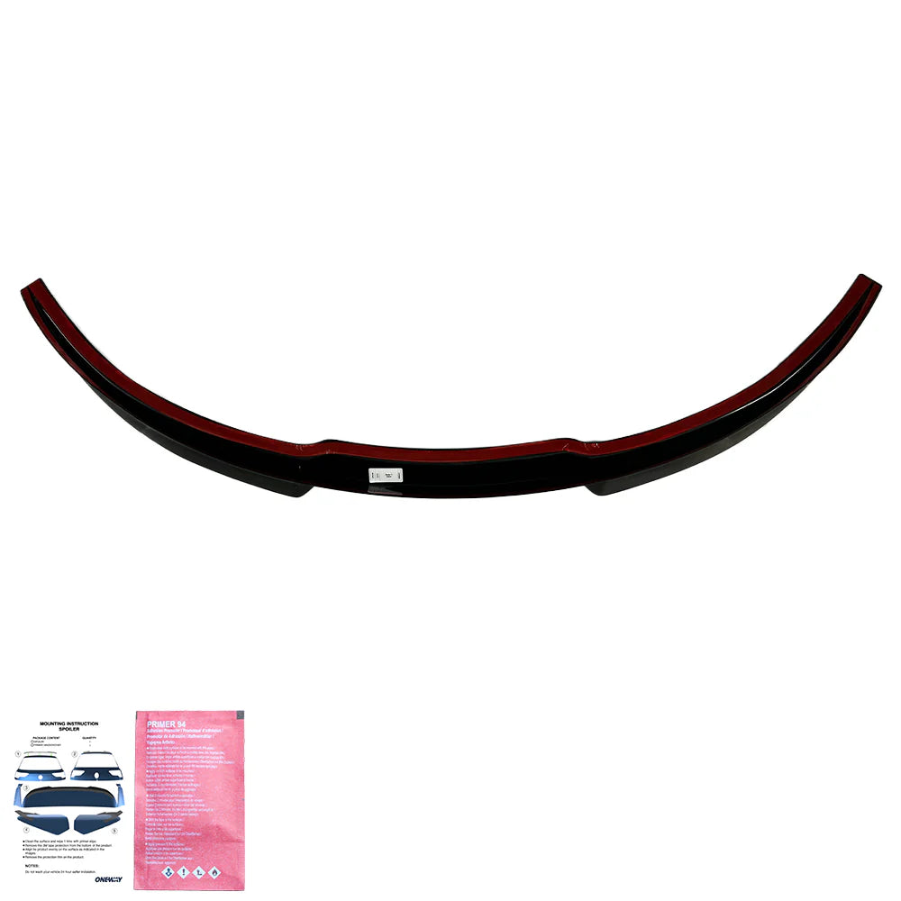 OW Rear Spoiler Tail Wing TESLA Model Y 2020-2025 Gloss Black ABS Plastic Self Adhesive On