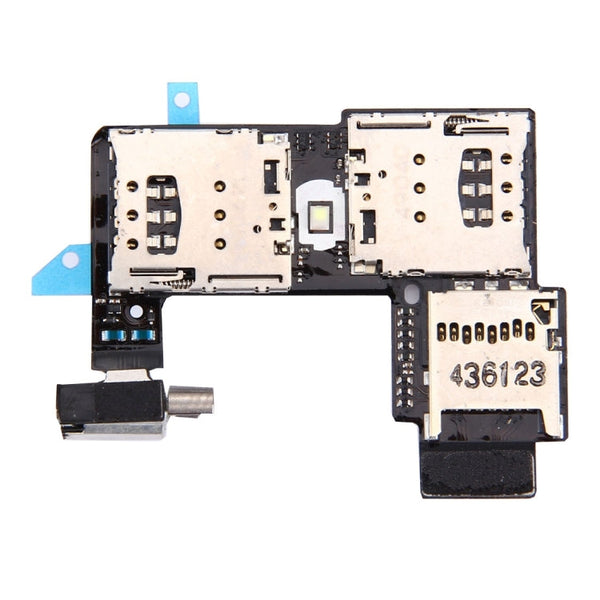 SIM Card Socket + SD Card Socket for Motorola Moto G (2nd Gen.) (Dual SIM Version) , For Motorola MOTO G (2nd Gen)