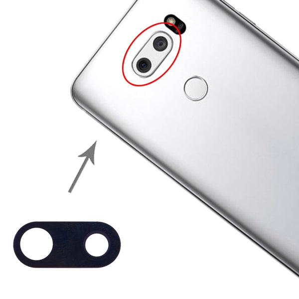 10 PCS Back Camera Lens for LG V30 H930 H933, For LG V30 (Black), For LG V30 (Silver)