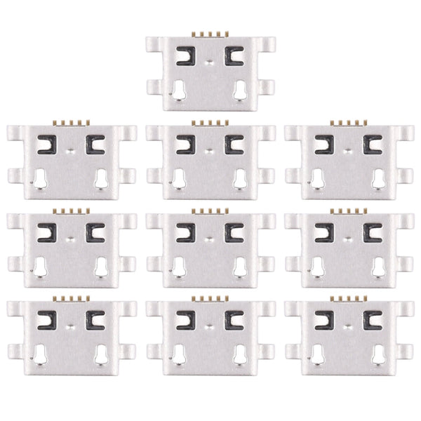 10 PCS Charging Port Connector for Huawei Y6, For Huawei Y6
