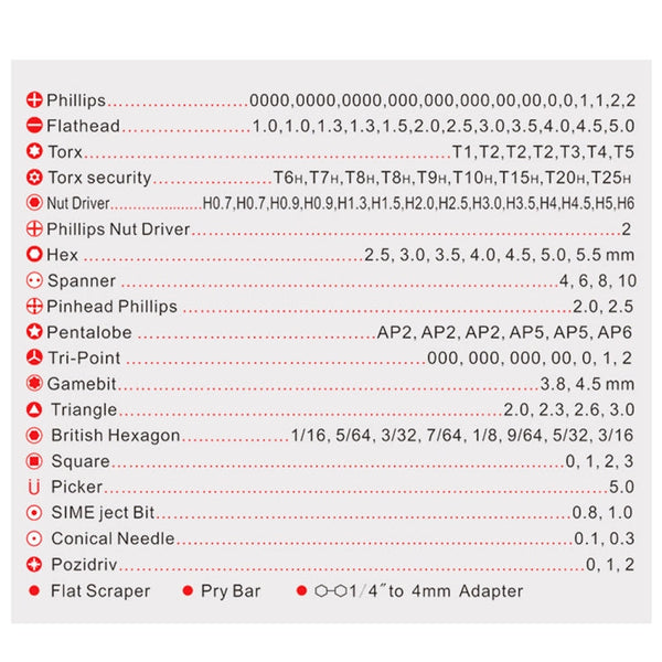 126 in 1 Kaisi K-9126 Magnetic Screwdriver Set Precision Screwdriver Tool Kit Repair Hand Tool, 126 in 1
