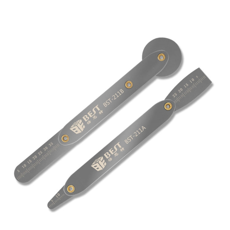 BEST BST-211A/B Universal Mobile Phone Repair Opener Tool Metal Disassemble Crowbar Metal Steel Pry Tool Set, 211A/B Crowbar