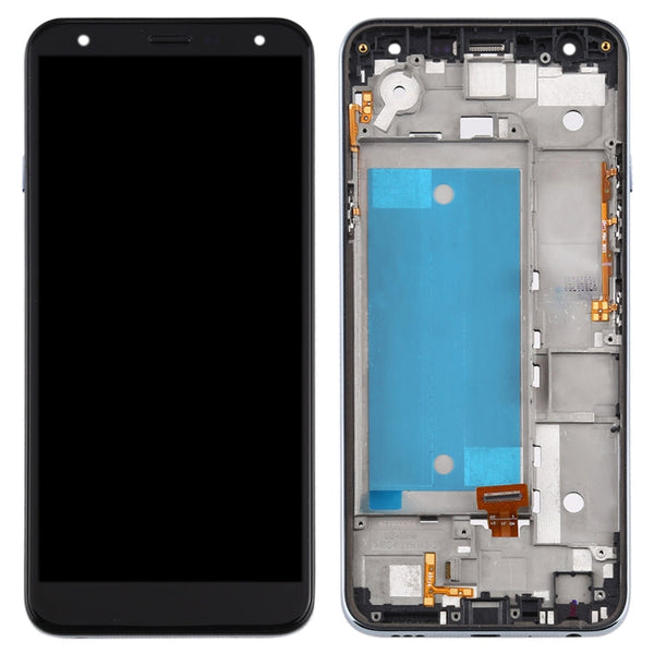 LCD Screen and Digitizer Full Assembly with Frame for LG K40 LMX420 / X4 2019 / K12 Plus,Double SIM