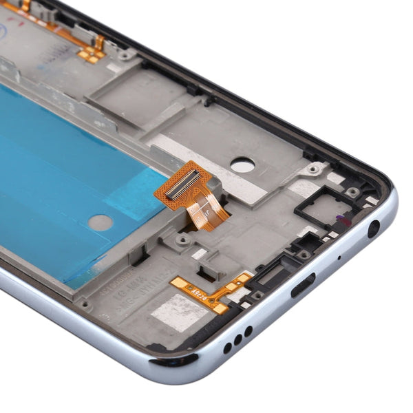 LCD Screen and Digitizer Full Assembly with Frame for LG K40 LMX420 / X4 2019 / K12 Plus,Single SIM