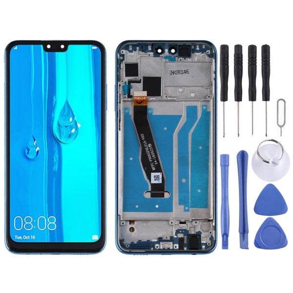 LCD Screen and Digitizer Full Assembly with Frame for Huawei Y9 (2019)