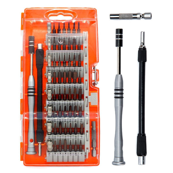 60 in 1 S2 Tool Steel Precision Screwdriver Nutdriver Bit Repair Tools Kit, 60 in 1 (Orange), 60 in 1 (Green), 60 in 1 (Blue), 60 in 1 (Yellow)
