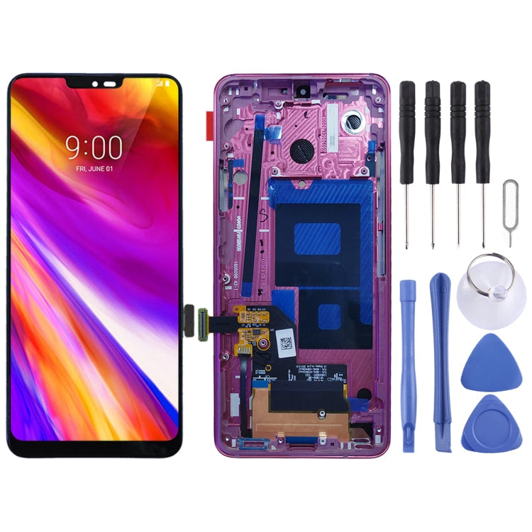 LCD Screen and Digitizer Full Assembly with Frame for LG G7 ThinQ / G710 G710EM G710PM G710VMP