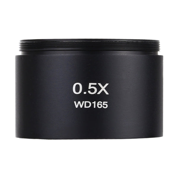 Stereo Microscopes Auxiliary Objective Lens Barlow Lens Magnifier 0.5X WD165, 0.5X WD165