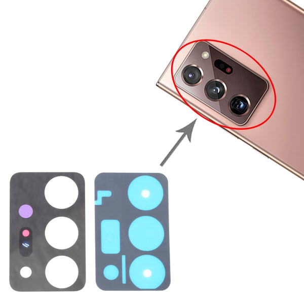 For Samsung Galaxy Note20 Ultra 5G SM-N986 10pcs Back Camera Lens