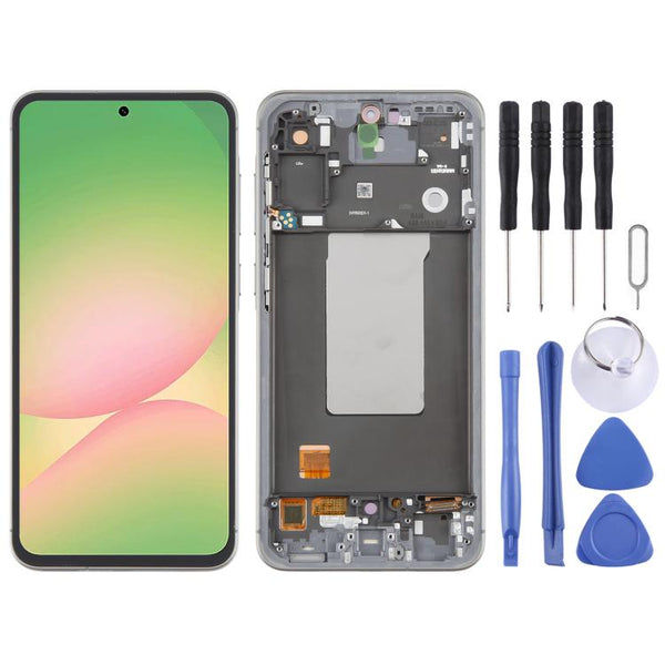 For Samsung Galaxy A56 SM-A566B 6.67 inch OLED LCD Screen Digitizer Full Assembly with Frame