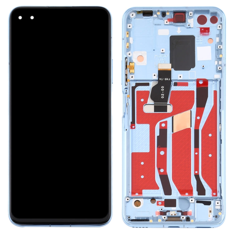 LCD Screen and Digitizer Full Assembly with Frame for Huawei Nova 6 5G