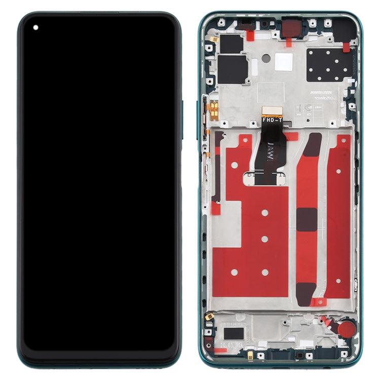 LCD Screen and Digitizer Full Assembly with Frame for Huawei Nova 7 SE