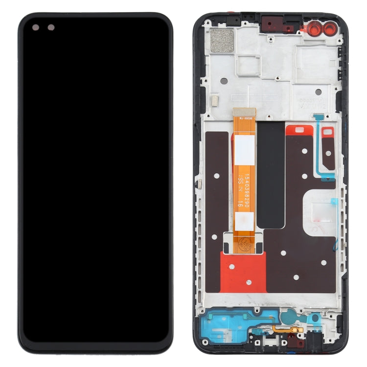 LCD Screen and Digitizer Full Assembly With Frame for OPPO A92s/Reno4 Z PDKM00