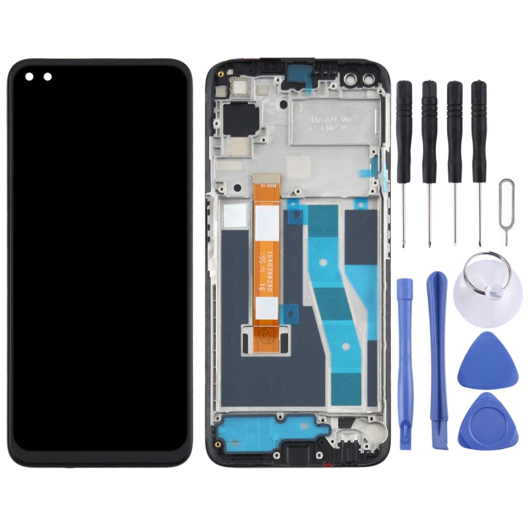 LCD Screen and Digitizer Full Assembly With Frame for OPPO Realme 6 Pro RMX2061 RMX2063
