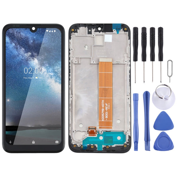 Original LCD Screen and Digitizer Full Assembly With Frame for Nokia 2.2 TA-1183 / TA-1179 / TA-1191 / TA-1188