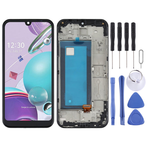 LCD Screen and Digitizer Full Assembly With Frame for LG K31 LM-K300Q, LMK300