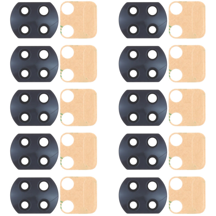 10 PCS Back Camera Lens for Xiaomi Redmi Note 9T 5G M2007J22G