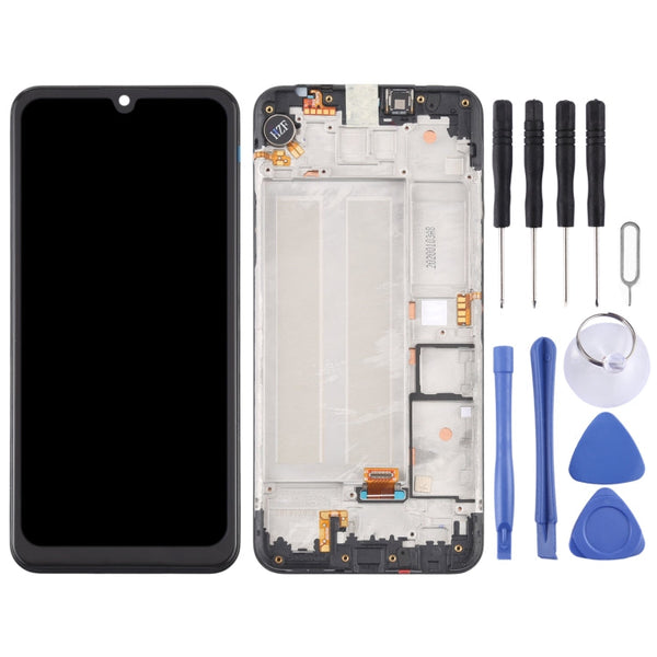 LCD Screen and Digitizer Full Assembly with Frame for LG K40S LMX430HM LM-X430