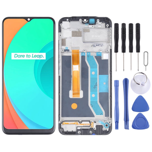 Original LCD Screen and Digitizer Full Assembly With Frame for OPPO Realme C11 RMX2185