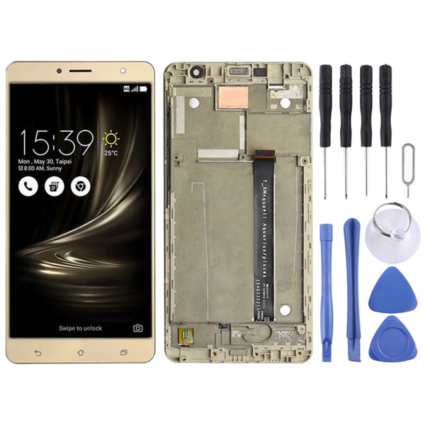 LCD Screen and Digitizer Full Assembly With Frame for Asus Zenfone 3 Deluxe ZS550KL Z01FD
