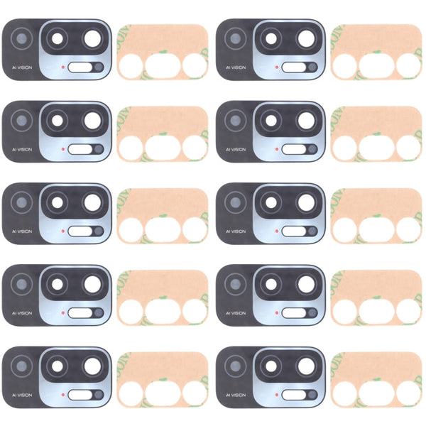 10 PCS Back Camera Lens for Xiaomi Redmi Note 10 5G / Redmi Note 10T 5G M2103K19G M2103K19C
