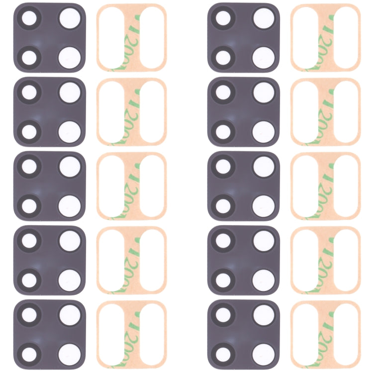 10 PCS Back Camera Lens for Xiaomi Redmi Note 9 Pro M2003J6B2G