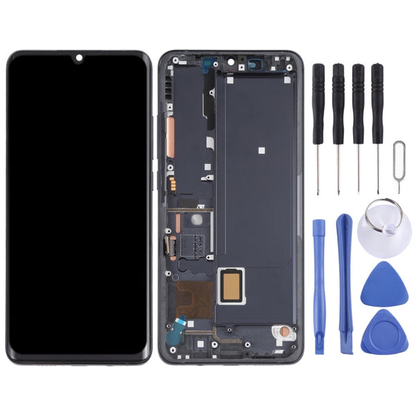 AMOLED Material LCD Screen and Digitizer Full Assembly With Frame for Xiaomi Mi Note 10 Lite M2002F4LG