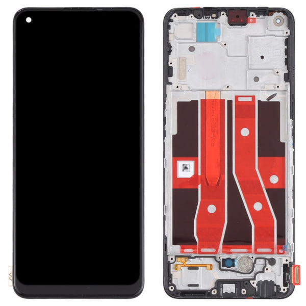 Original LCD Screen and Digitizer Full Assembly With Frame for OPPO Reno4 SE PEAT00 PEAM00