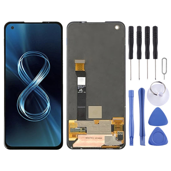 AMOLED Material LCD Screen and Digitizer Full Assembly for Asus Zenfone 8 ZS590KS-2A007EU I006D, For Asus Zenfone 8(AMOLED)