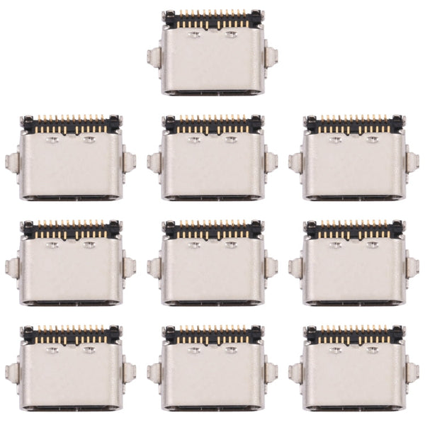 10 PCS Charging Port Connector for Lenovo M10 Plus TB-X606, TB-X606F, For Lenovo M10 Plus