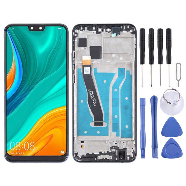 LCD Screen and Digitizer Full Assembly With Frame for Huawei Y8s