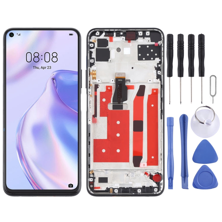 LCD Screen and Digitizer Full Assembly With Frame for Huawei P40 Lite 5G