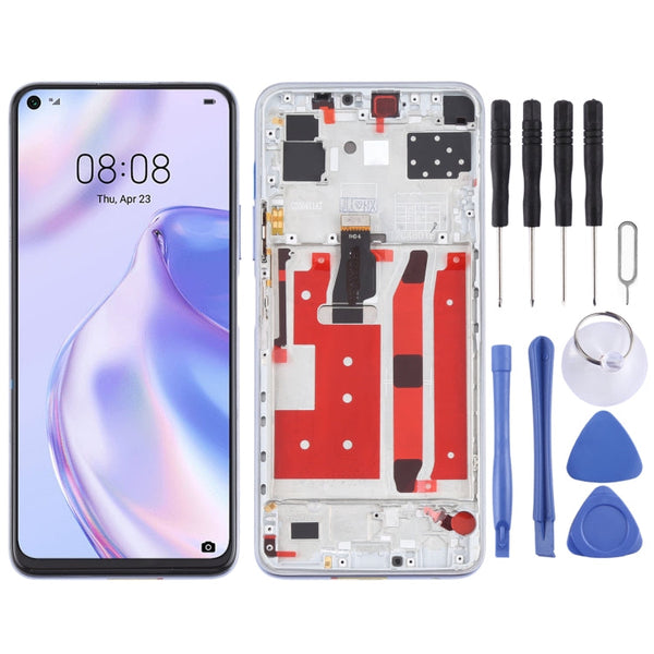 LCD Screen and Digitizer Full Assembly With Frame for Huawei P40 Lite 5G