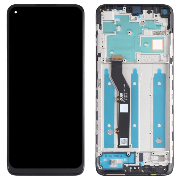 LCD Screen and Digitizer Full Assembly with Frame for Motorola Moto G9 Plus XT2087-1